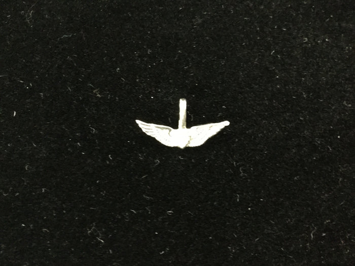 3/4" Basic Aviator Wing Sterling Silver Pendant