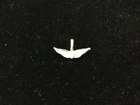3/4" Basic Aviator Wing Sterling Silver Pendant