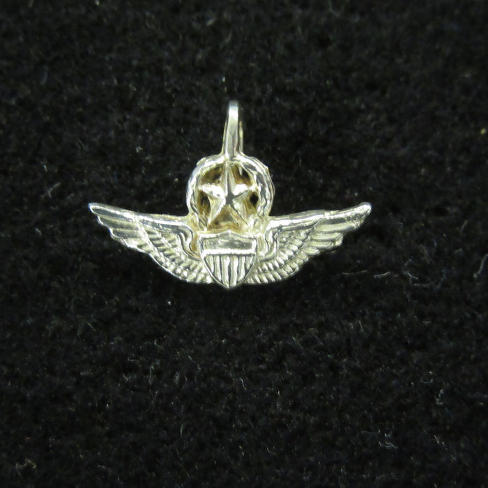 3/4" Sterling Silver Master Aviator Wing Pendant