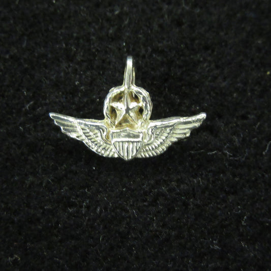 3/4" Sterling Silver Master Aviator Wing Pendant