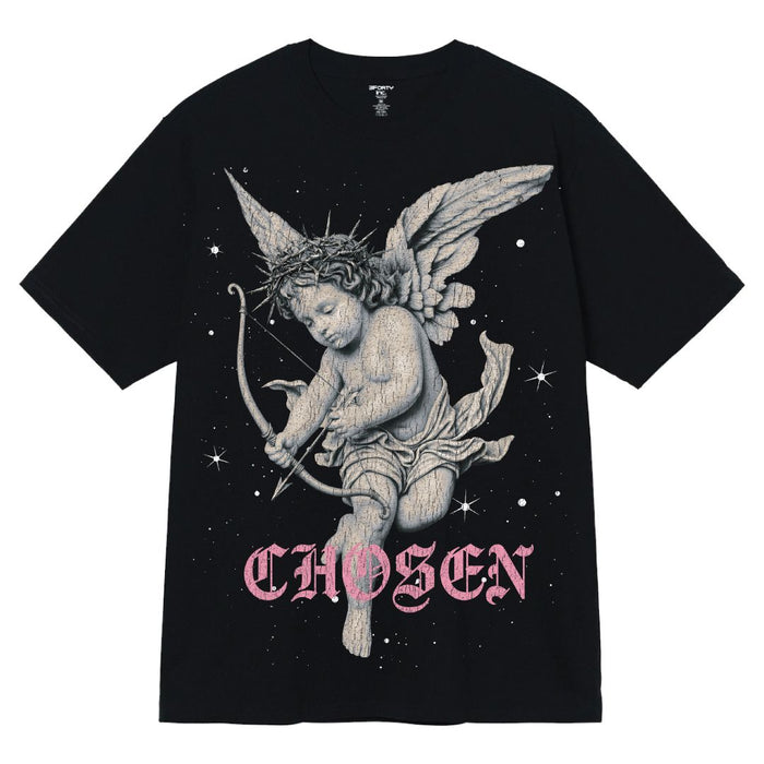 Black 3Forty Inc. 'Chosen' T-Shirt featuring a simple crew neck design and the brand logo on the front.