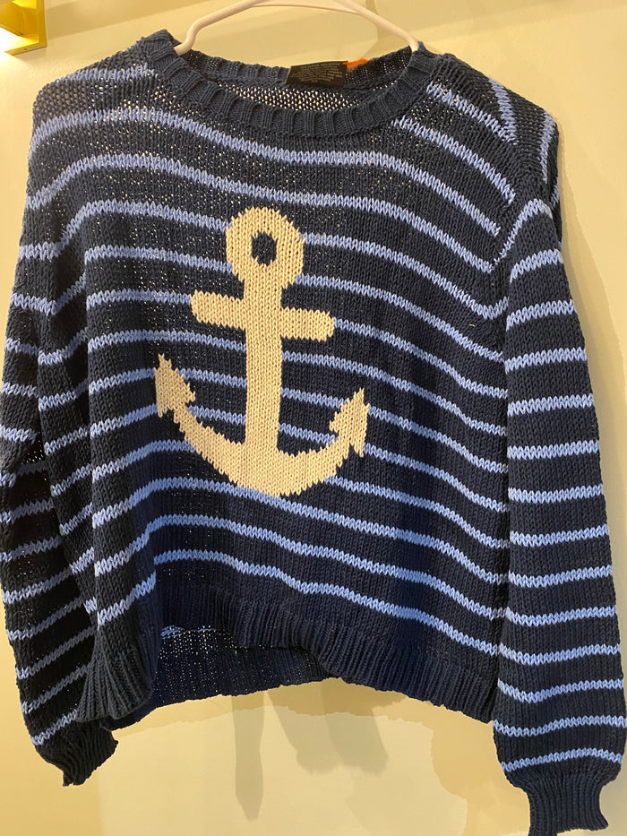 Wooden Ships Anchor Striped Crew