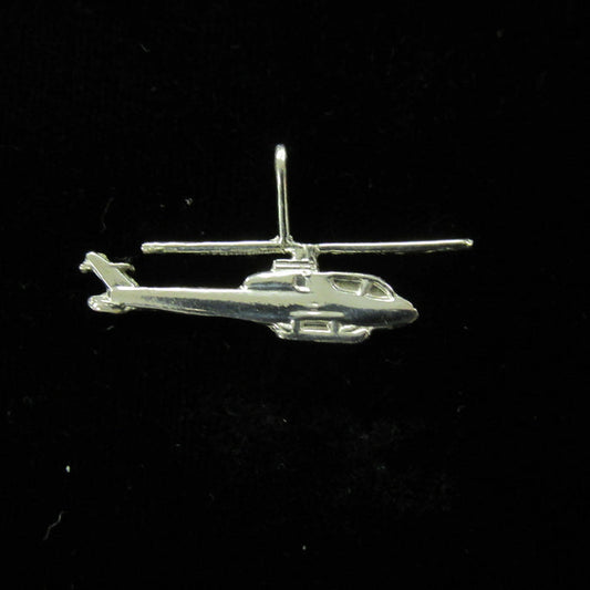 AH-1 Cobra Helicopter 1.25" Sterling Silver Pendant