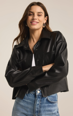 All Day Faux Leather Coat