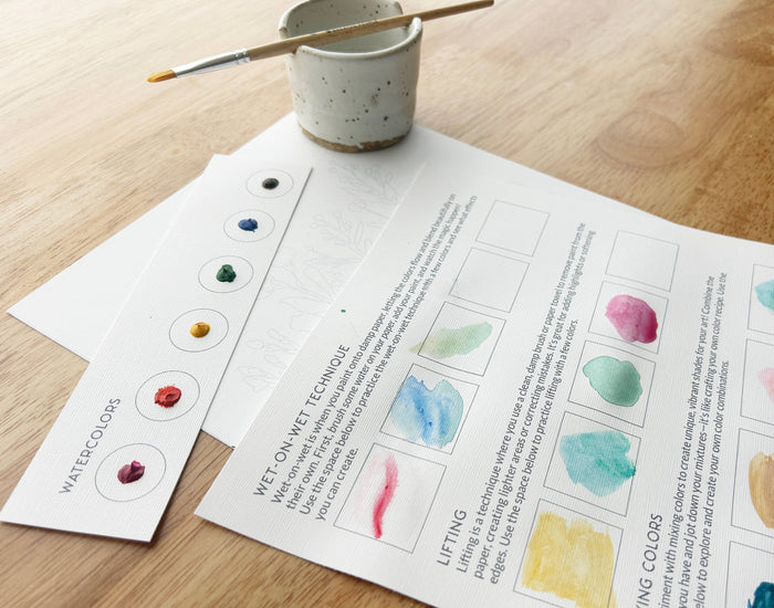 All-In-One Beginner Watercolor Paint Set - Butterflies