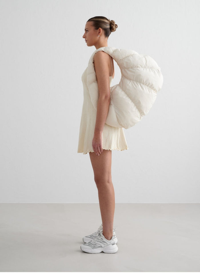 Almond White Croissant Bag