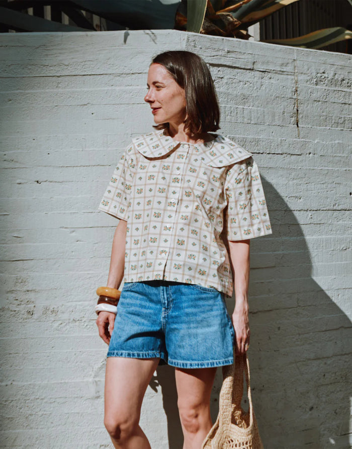 Amsterdam Women's Shirt Paper Sewing Pattern, Ikatee
