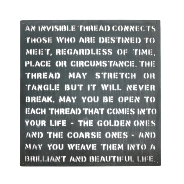 An Invisible Thread - Metal Sign