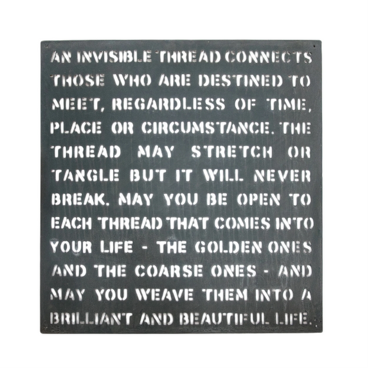 An Invisible Thread - Metal Sign