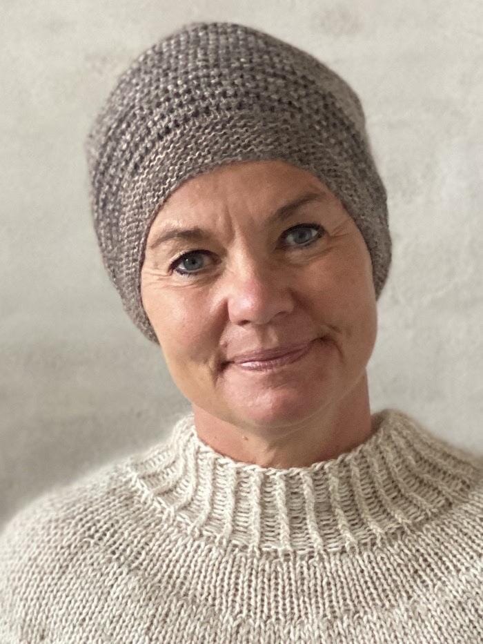 Andrea Beanie, No 2 + silk mohair knitting kit