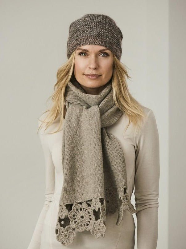 Andrea Beanie, No 2 + silk mohair knitting kit