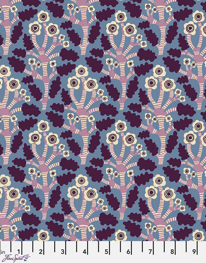 Angel Cotton Fabric, The City of Dreams by Monika Forsberg