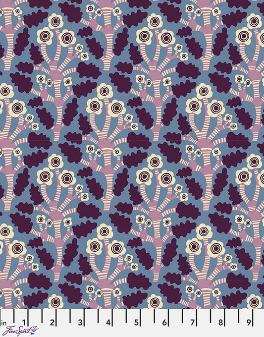 Angel Cotton Fabric, The City of Dreams by Monika Forsberg