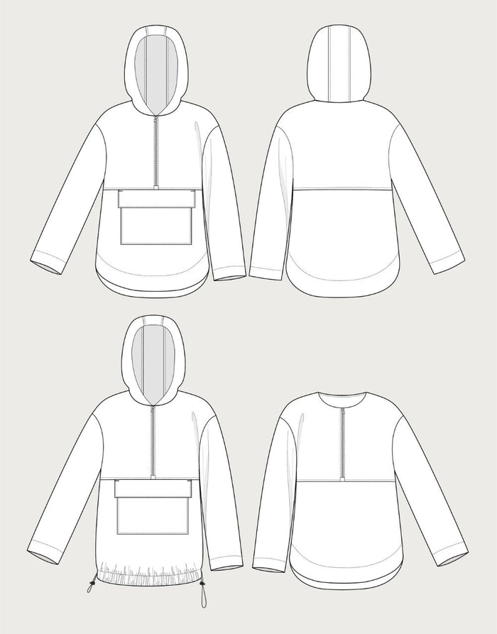 Anorak Paper Sewing Pattern, The Assembly Line