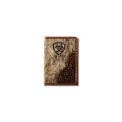 Ariat Laser Etched Shield Trifold Wallet