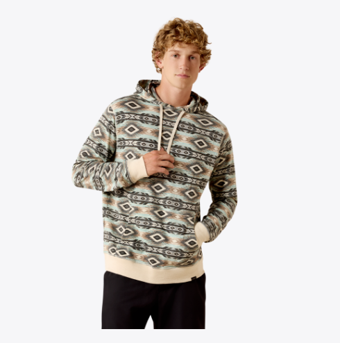 Ariat Lightweight Retro Hoodie in Sandshell Serape