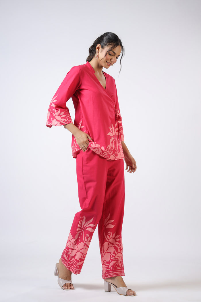 Aube Elegante Cotton Co-ord  Set