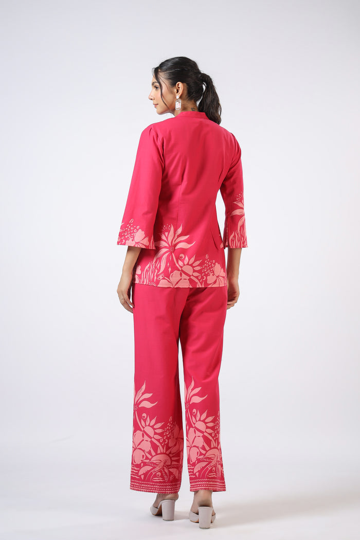 Aube Elegante Cotton Co-ord  Set