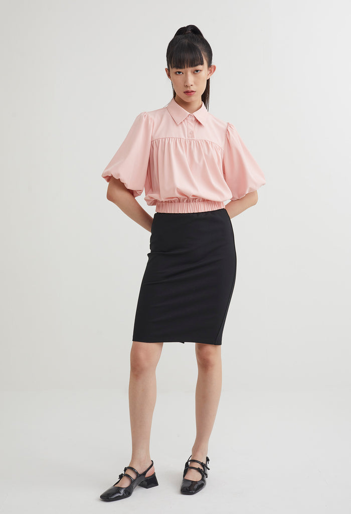 Balloon Sleeve Sporty Top