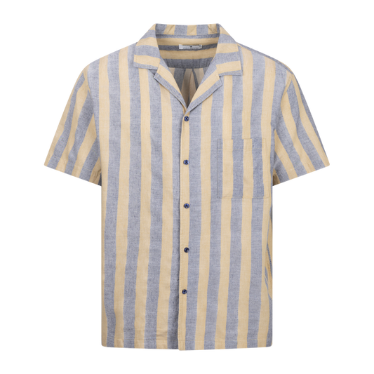 Urban Pioneers Male Bernard SS SHIRT BLUE