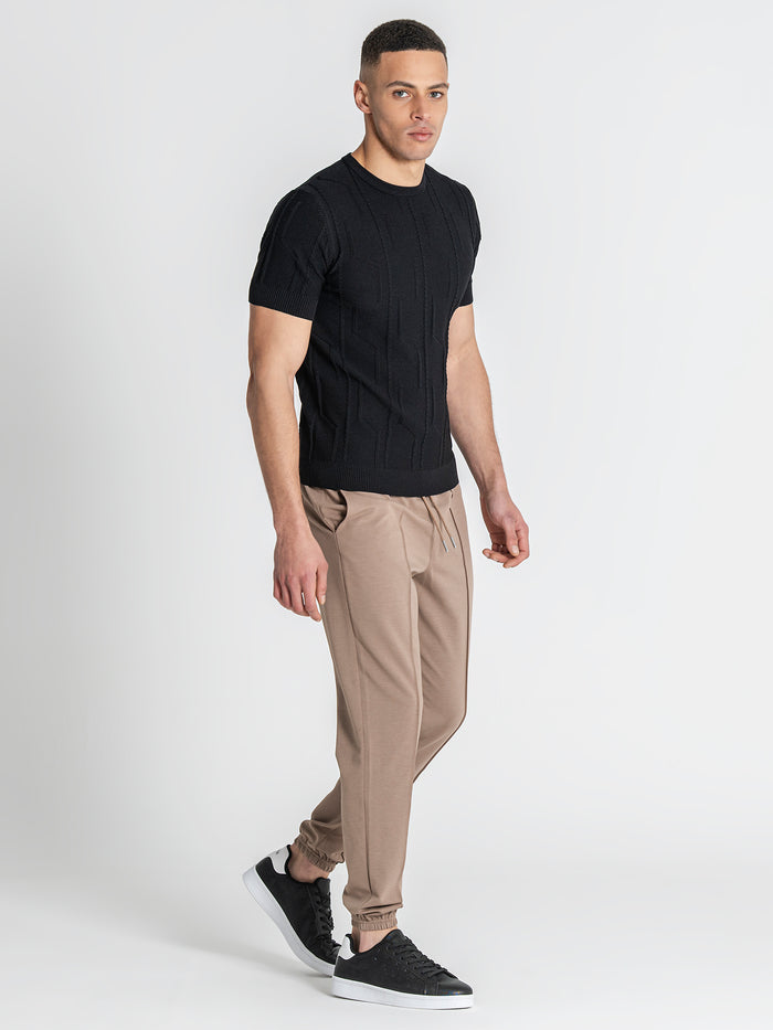 t-shirts / Black Dimension Knit Tee