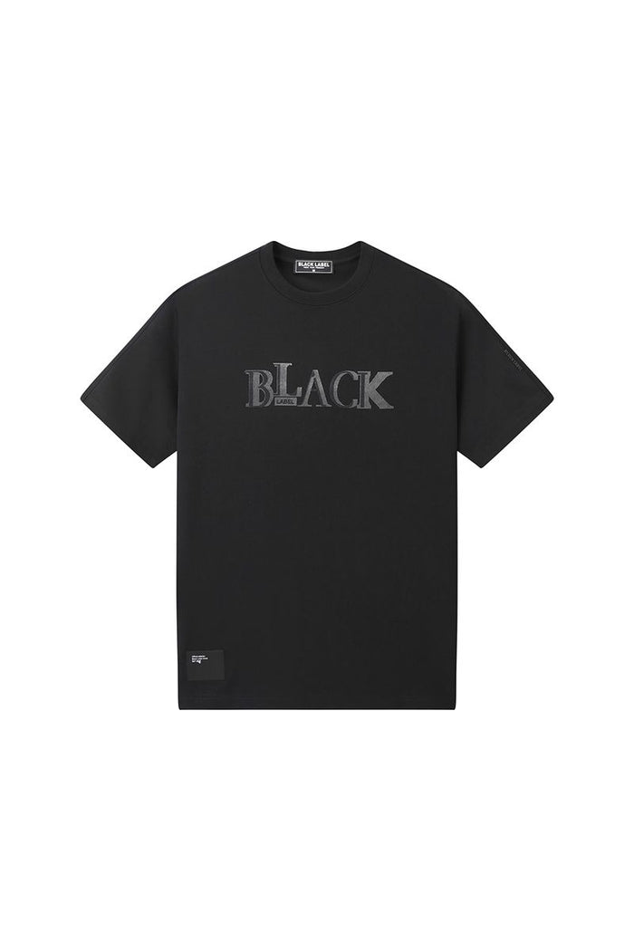 Black Label BL3D T-shirt in black, featuring a sleek design, displayed on a plain background.