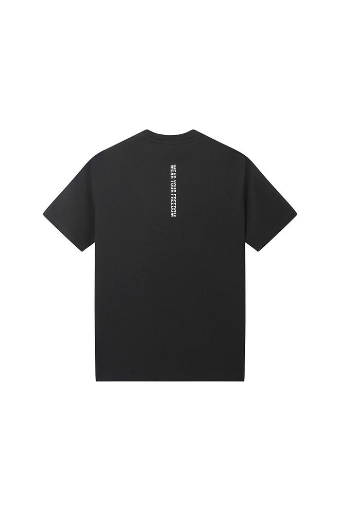 Black Label BL3D T-Shirt in black, featuring a modern design, made from comfortable fabric, perfect for casual wear.