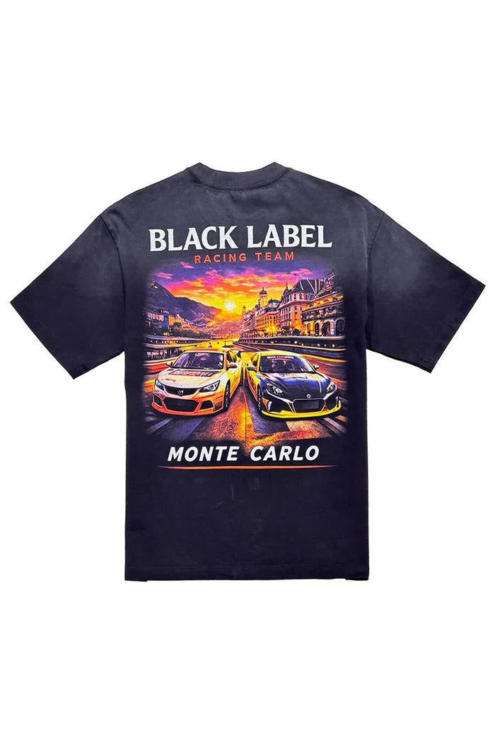 Black Label 'Monte Carlo' T-Shirt In Black