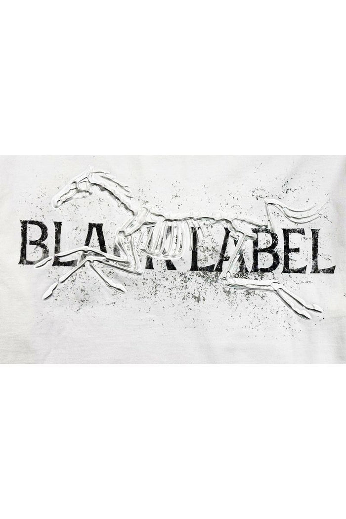 Black Label 'Stallion' T-Shirt In White