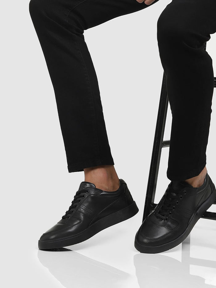 Black Lace Up Sneakers