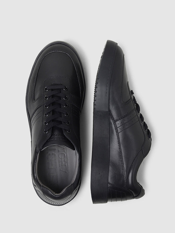 Black Lace Up Sneakers