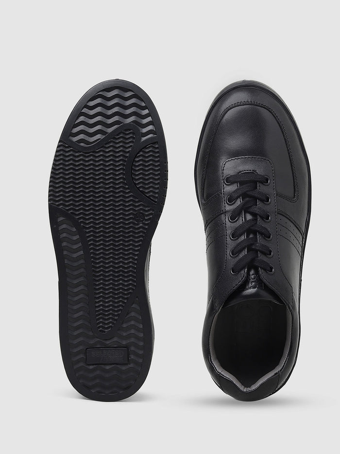Black Lace Up Sneakers