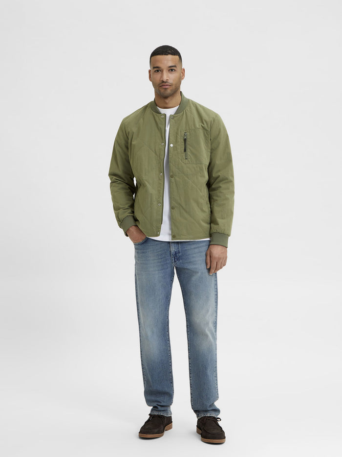 Blue Mid Rise Scott Straight Fit Jeans