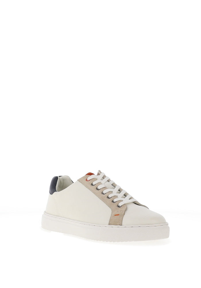 Bolt Leather Trainers in White