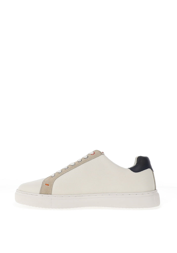 Bolt Leather Trainers in White