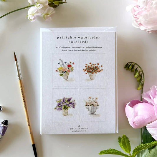 Bouquets Watercolor Notecard Set