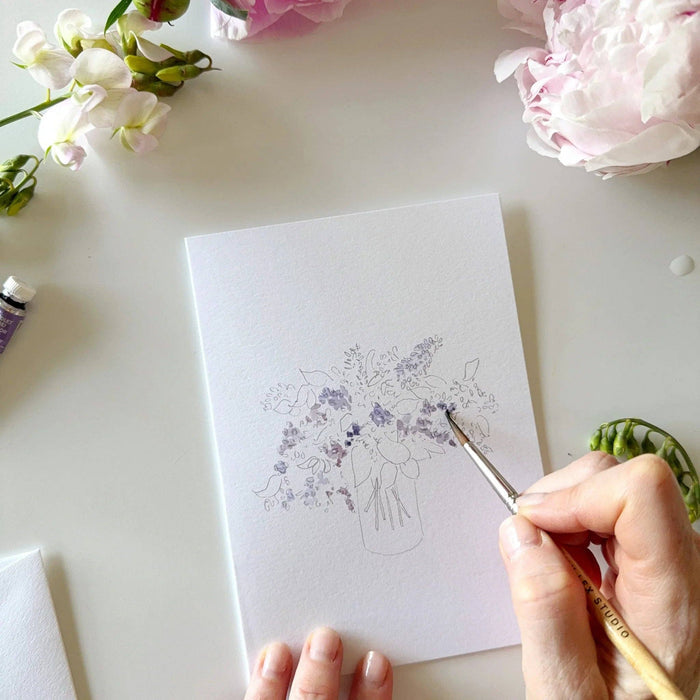 Bouquets Watercolor Notecard Set