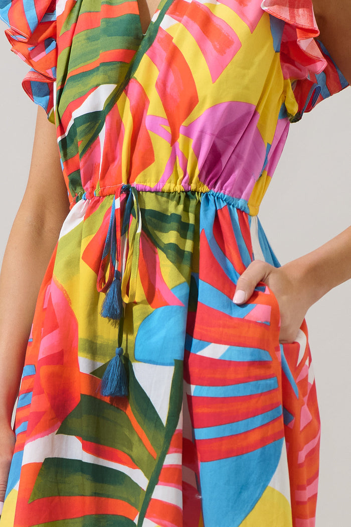 Breezy Palms Tiarna Ruffle Midi Dress