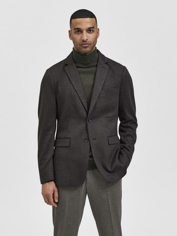 Brown Check Blazer