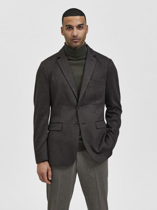 Brown Check Blazer