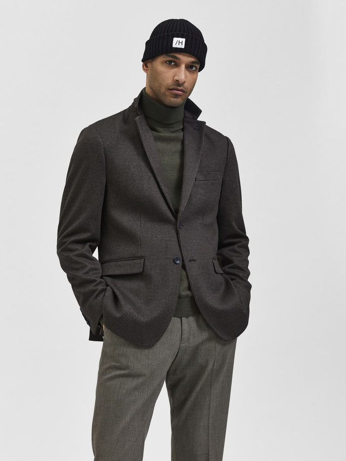 Brown Check Blazer