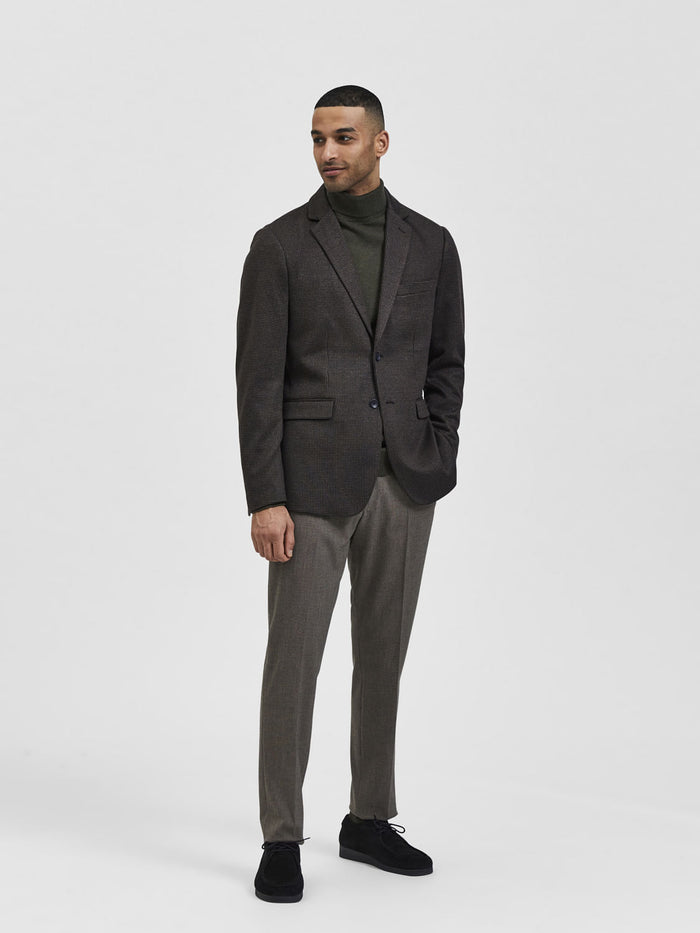 Brown Check Blazer