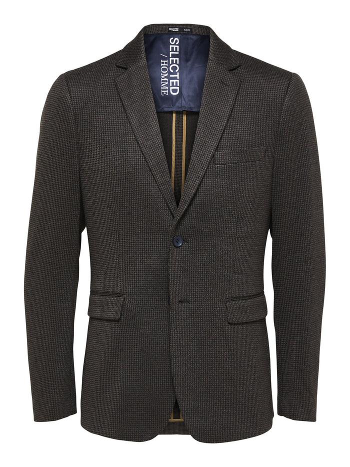 Brown Check Blazer