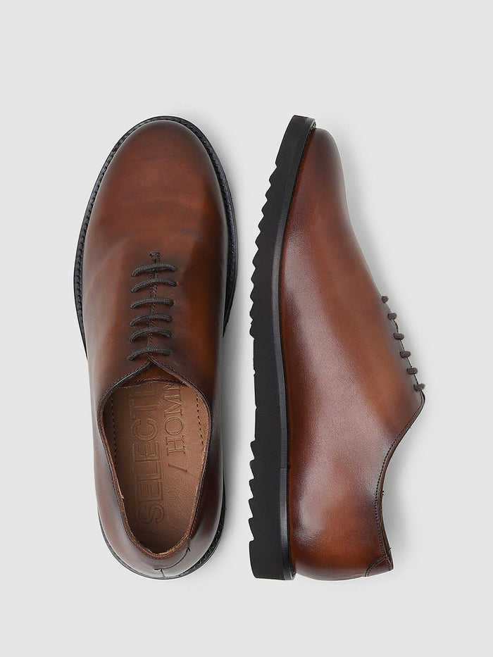 Brown Leather Formal Shoes