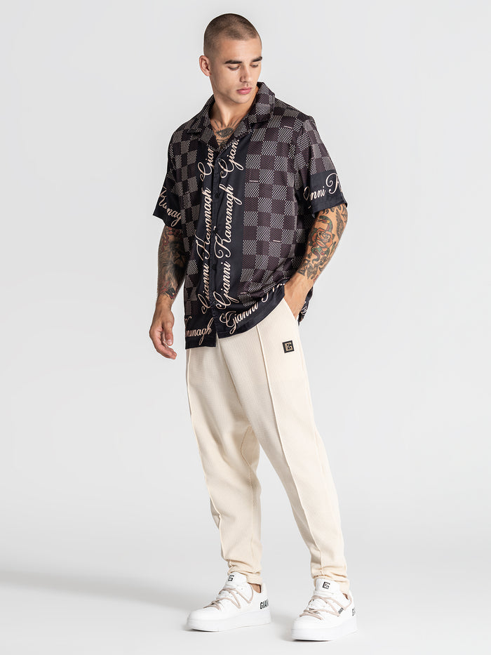 shirts / Brown Piazza Satin Shirt