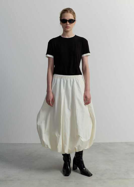 BUBBLE MIDI SKIRT