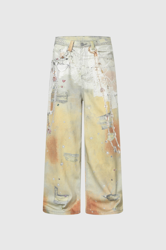Calum Print Hayley Jeans
