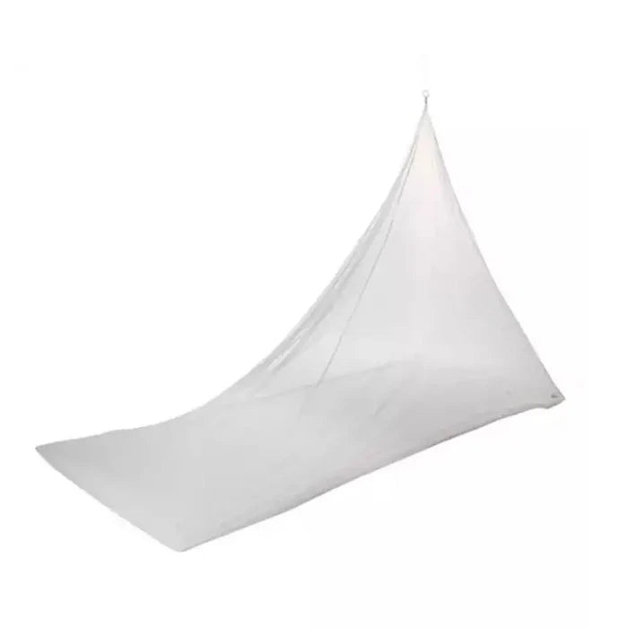 Care Plus wedge shape single mosquito net set-up without a mattress