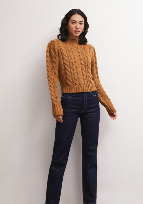 Catya Mock Neck Sweater - Adored A Lovely Boutique