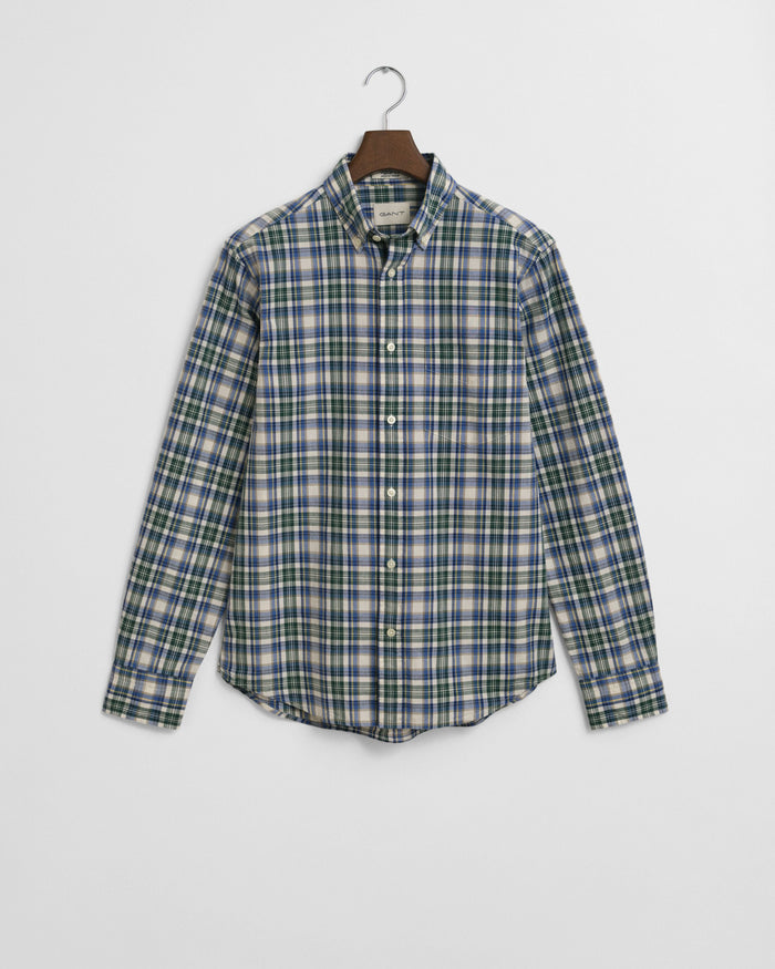 Checked Archive Poplin Shirt in Green